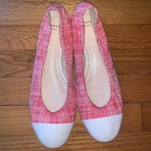 Lanvin Red Tweed Captoe Ballet Flat size 41 / 11 New
